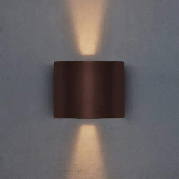 Brilagi - LED vonkajšie nástenné svietidlo RONDO LED/6W/230V hnedé IP54