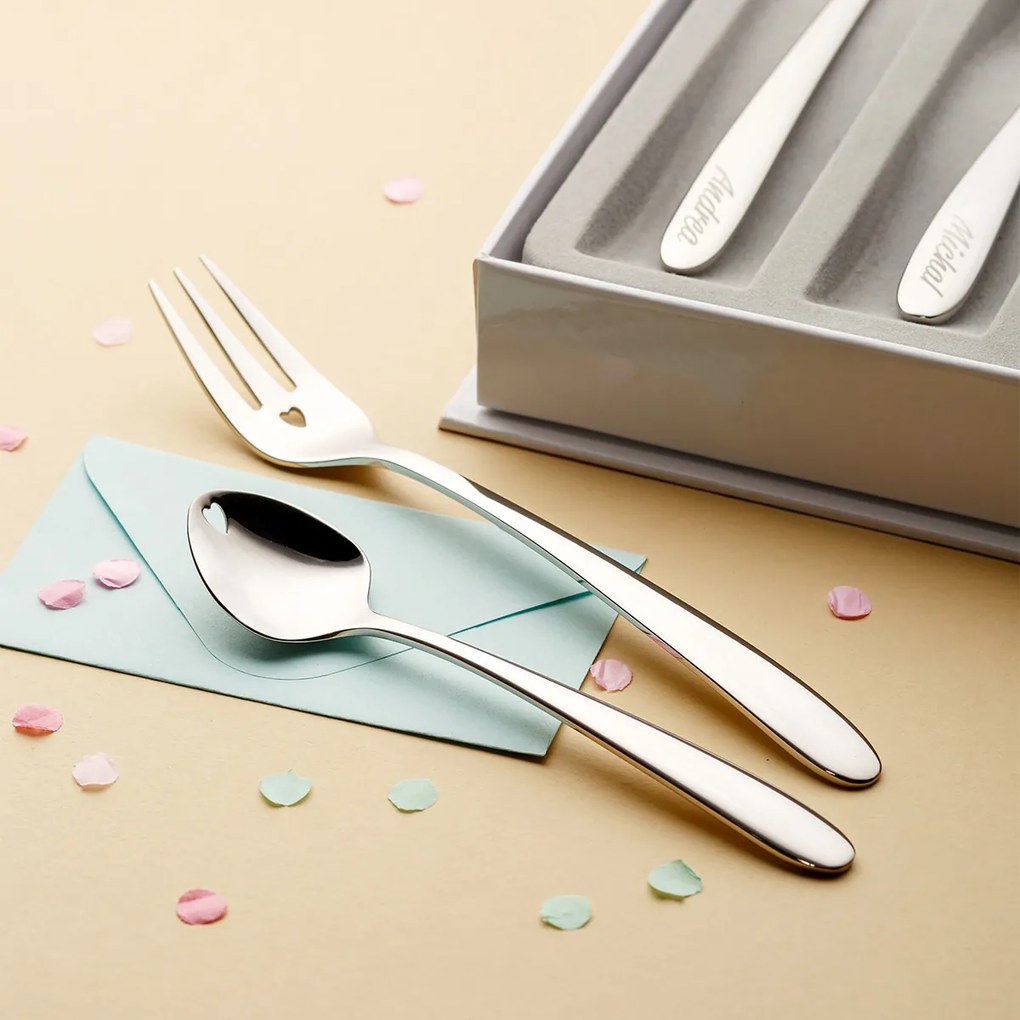 Zmrzlinové lyžičky so srdiečkom 6 ks set - Love Cutlery - 116604