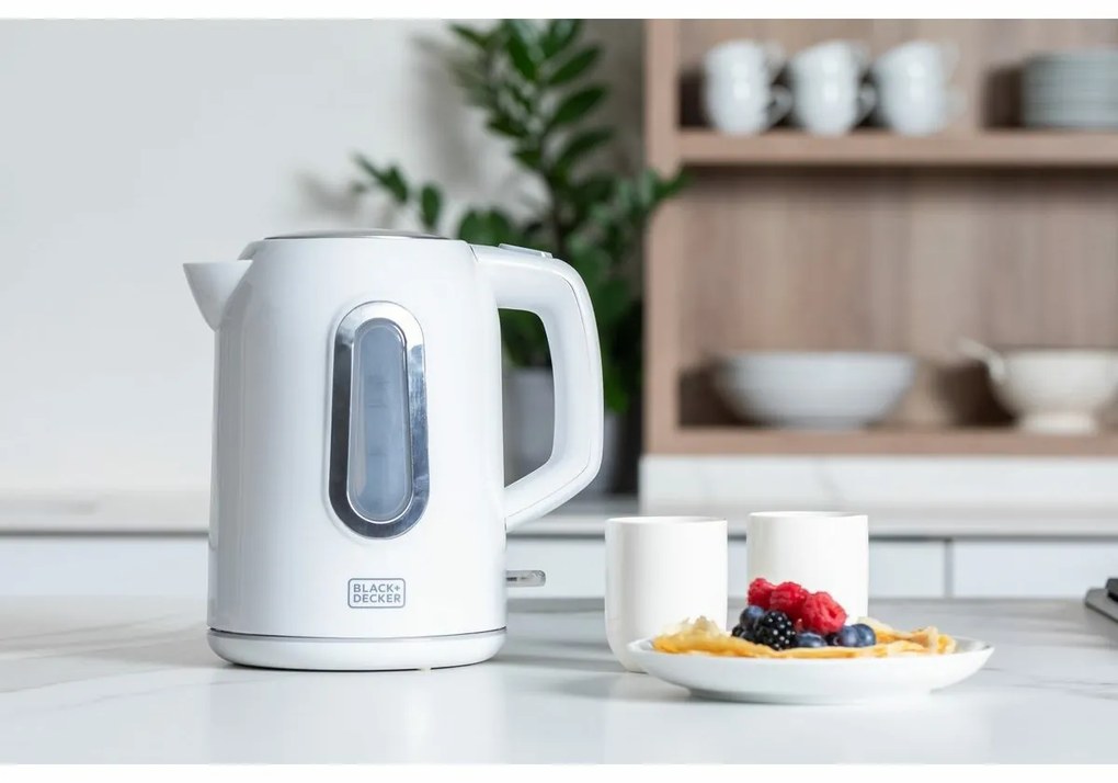 Black+Decker BXKE2204E Rýchlovarná kanvica, biela