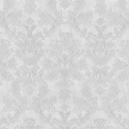 Vliesové tapety, zámocký ornament bielo-sivý, Guido Maria Kretschmer II 248550, P+S International, rozmer 10,05 m x 0,53 m
