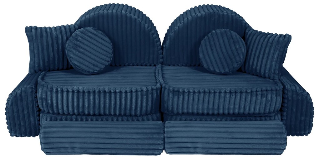 MeowBaby® Churros detská pohovka Max, Midnight Blue