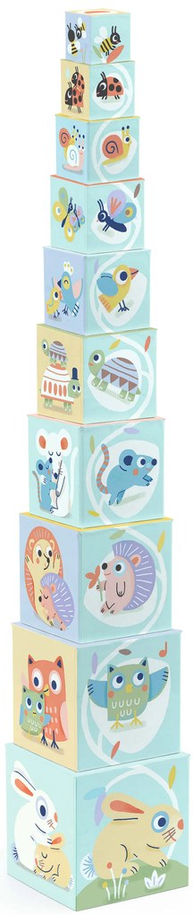 Skladacie kocky – pyramída so zvieratkami