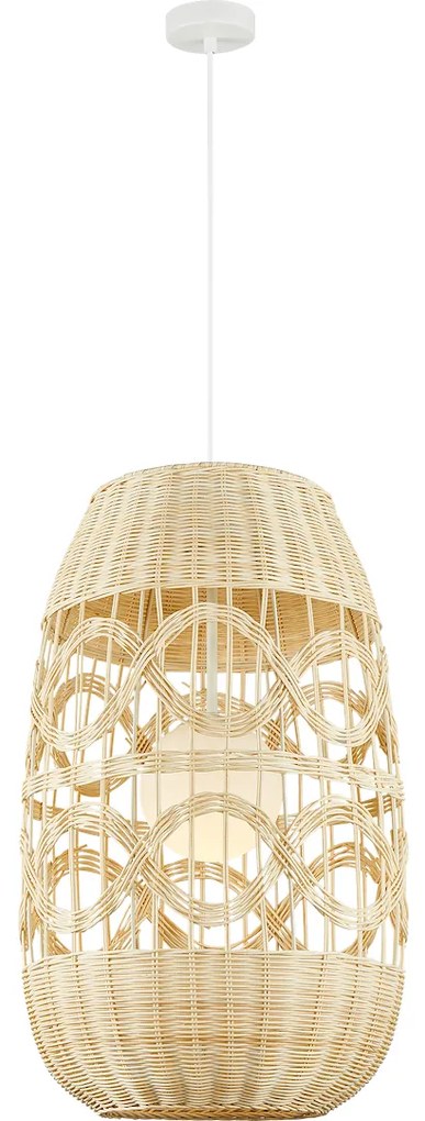 Závesné svietidlo Arona, 1x ratanové tienidlo, (fi 40cm), w