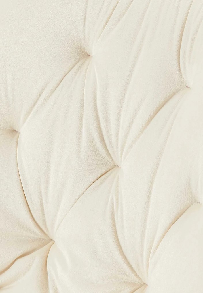 Jedálenská stolička Wallace - zamat - Krémová