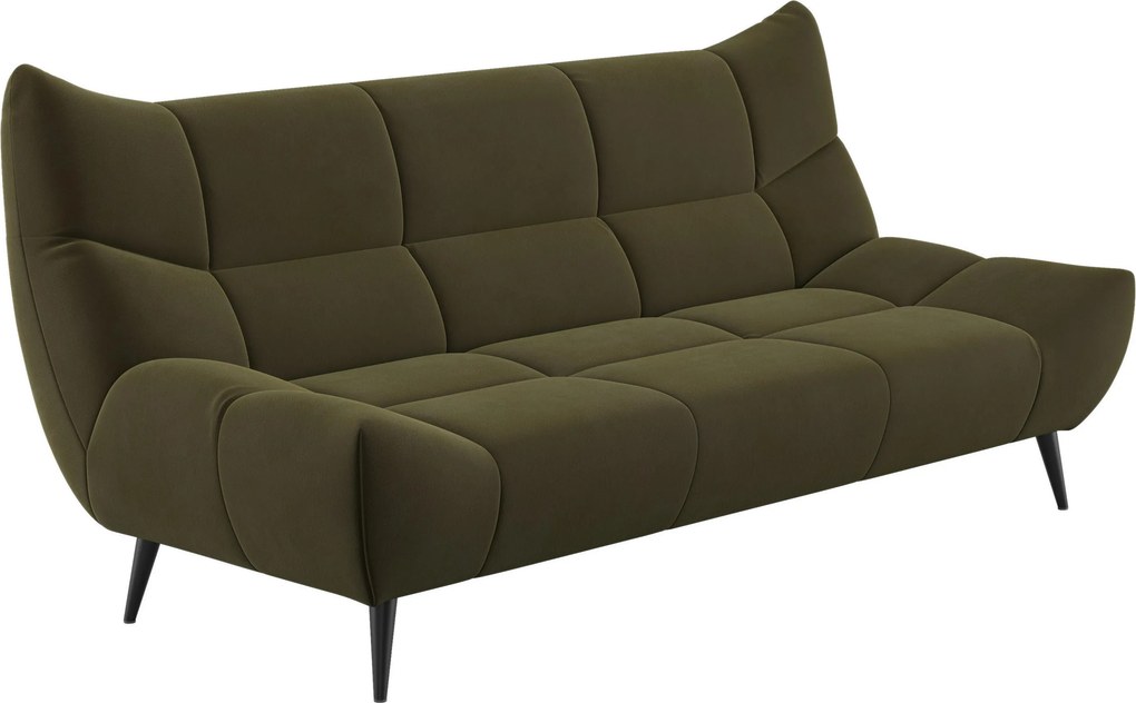XXXLutz TROJMIESTNA POHOVKA, textil, olivovozelená Xora - Sedačky - 002961006505