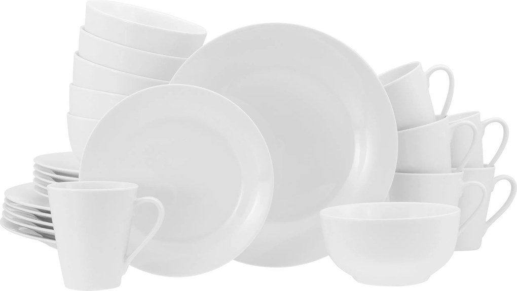 XXXLutz KOMBINOVANÝ SERVIS Base Weiß 24-dielne Creatable - Online Only bytové doplnky - 007768067703