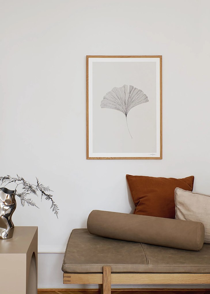 The Poster Club Plagát Ginkgo Leaf by Ana Frois 50x70 cm