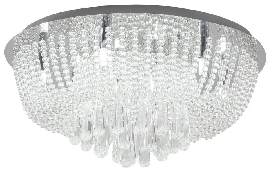 Zuma Line 19157L - Stropné svietidlo SENSI 8xG9/25W/230V pr. 55 cm chróm