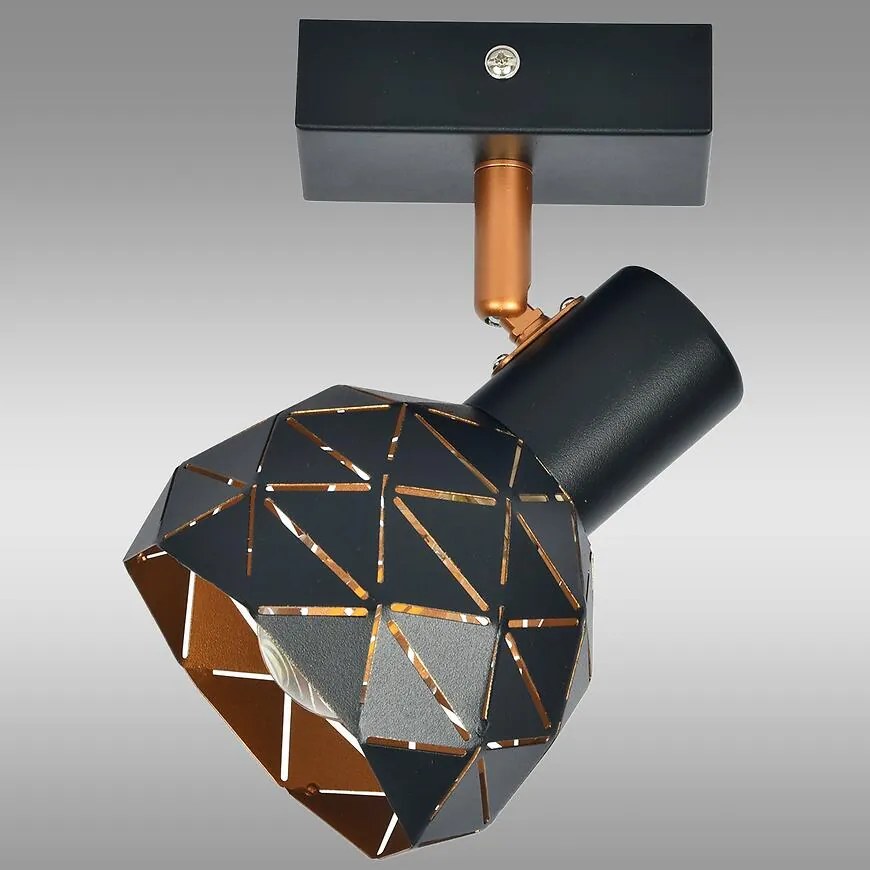 Nástenné bodové svietidlo Puzzle 1 AS-PUE141B black LS1