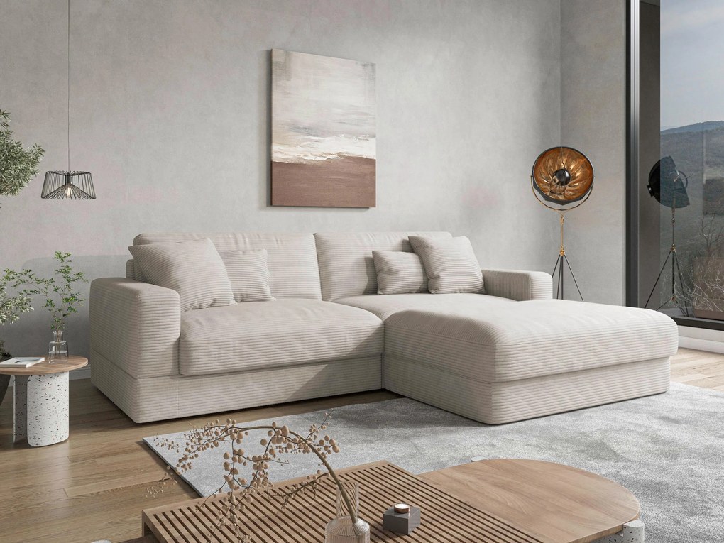XXXLutz ROHOVÁ SEDAČKA, textil, krémová Sit & More - Sedačky - 000144027415