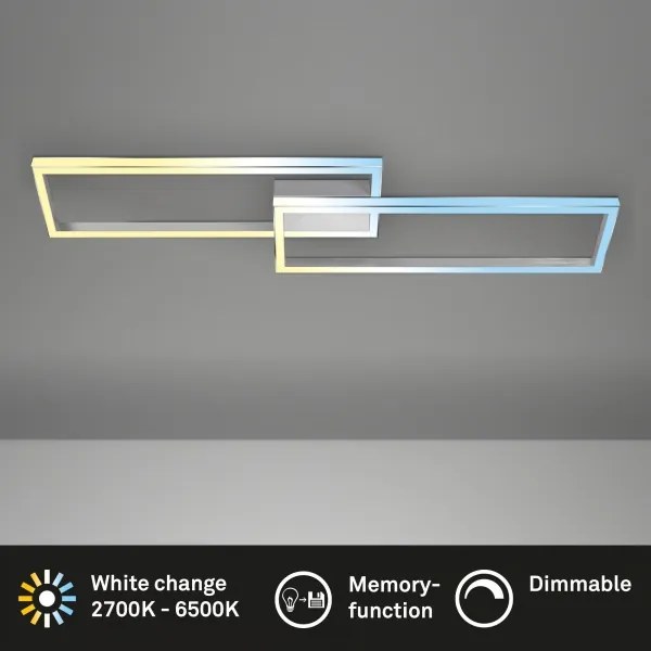 Briloner 3761019 - LED stmievateľné stropné svietidlo LED/45W/230V 2700-6500K + diaľkové ovládanie matný chróm