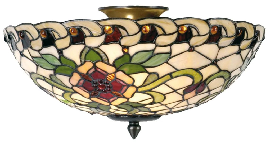 Stropové svietidlo vitráž Tiffany CAPH Ø40