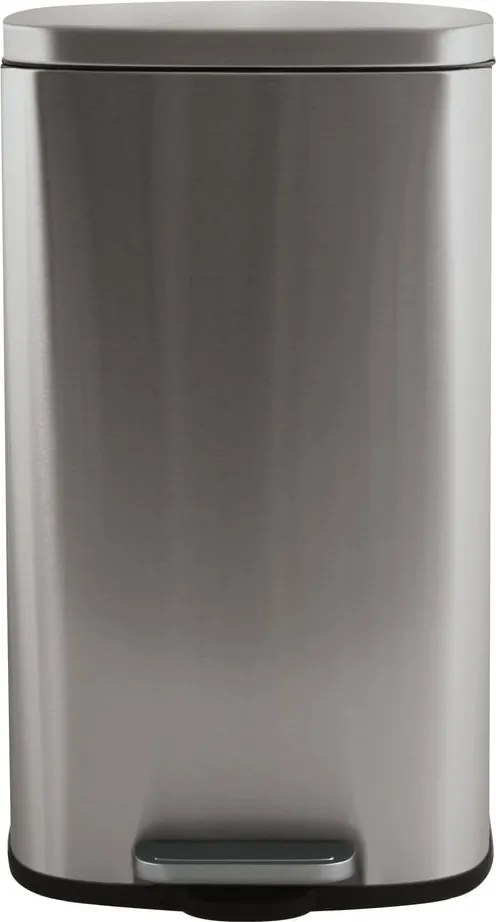 Nášľapný oceľový odpadkový kôš v matne striebornej farbe 50 l Akira – Spirella