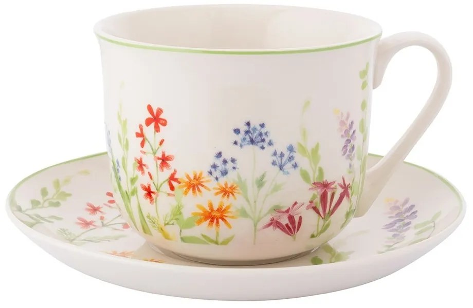 Altom Porcelánová jumbo šálka s podšálkou Nature Awakening 450 ml