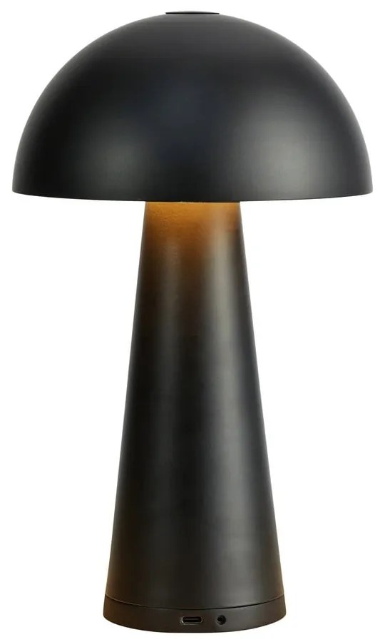 Čierna LED stolová lampa (výška 26,5 cm) Fungi – Markslöjd