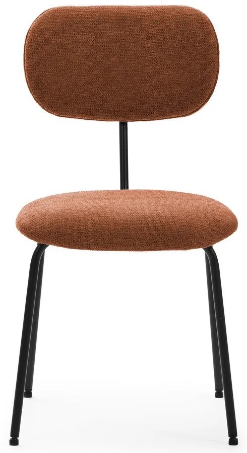 Jedálenská stolička v tehlovej farbe v súprave 4 ks Dash – Marckeric