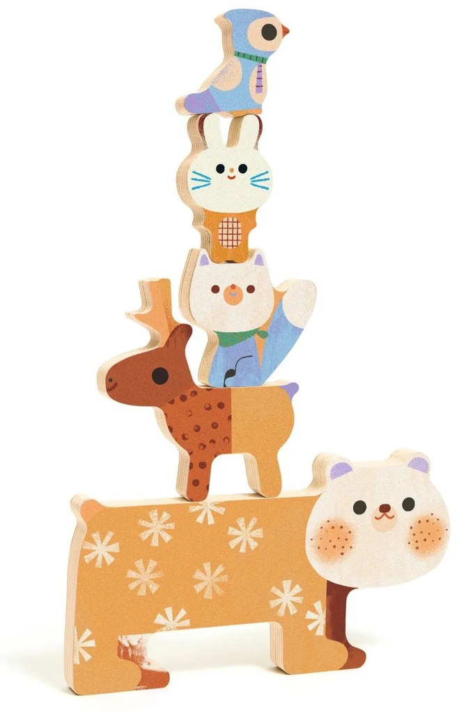 Na návšteve v lese u zvieratiek - vkladačka + pyramída