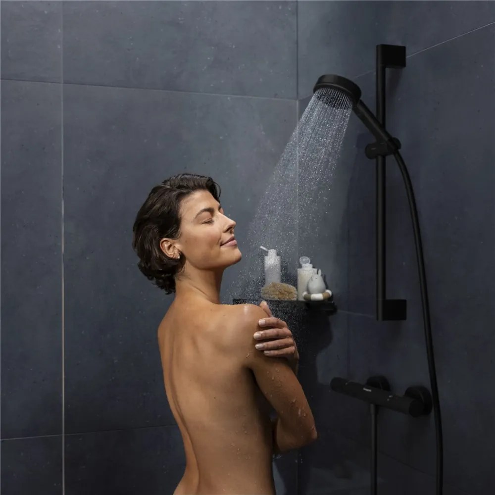 HANSGROHE Ecostat Fine sprchový termostat na stenu, pre 1 spotrebič, matná čierna, 13324670