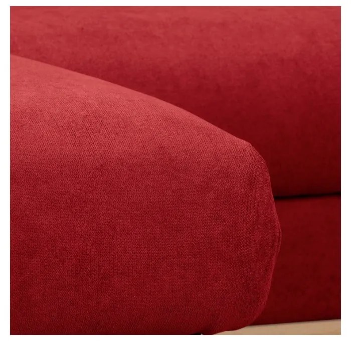 Červená rohová pohovka (ľavý roh) Beata - Ropez