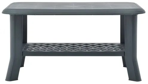 vidaXL Konferenčný stolík, zelený 90x60x46 cm, plast-