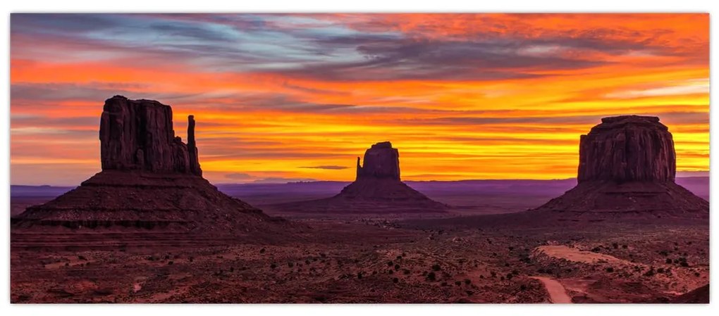 Obraz - Monument Valley v Arizone (120x50 cm)