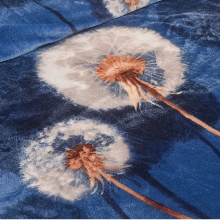 Mikroplyšové obliečky Púpava biela 200x140cm+90x70cm TiaHome