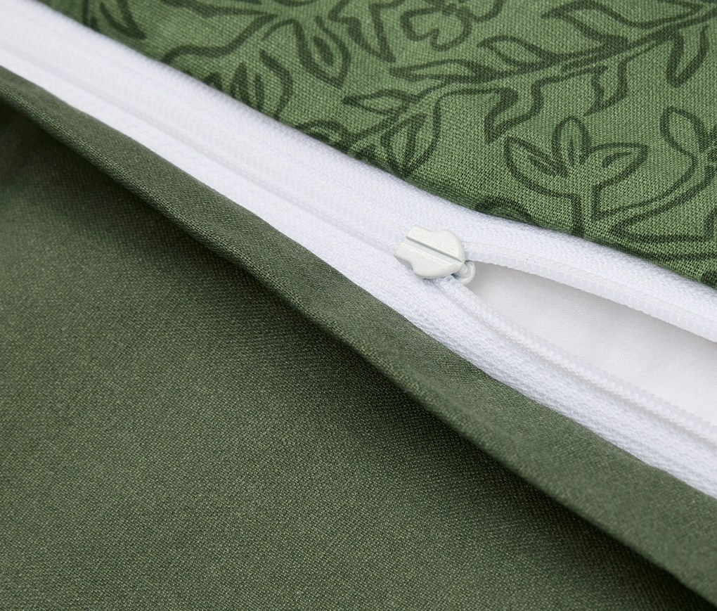 Posteľná bielizeň z materiálu polycotton, zelená, štandardná veľkosť