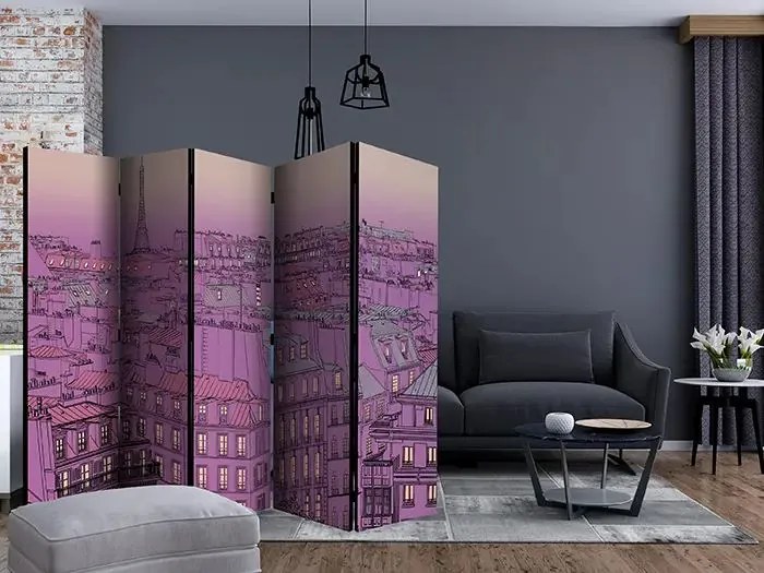 Paraván - Friday evening in Paris II [Room Dividers] Veľkosť: 225x172, Verzia: Jednostranný