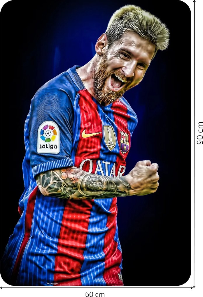 MESSI 2 - textilná nálepka na stenu