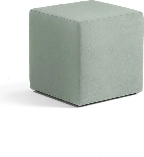 Taburet CASUAL, 500x500 mm, látka CURA, zelenošedá