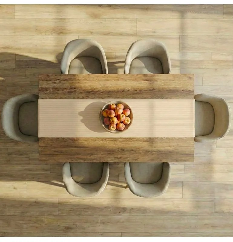 Behúň na stôl marhuľový 160x36 cm EMI