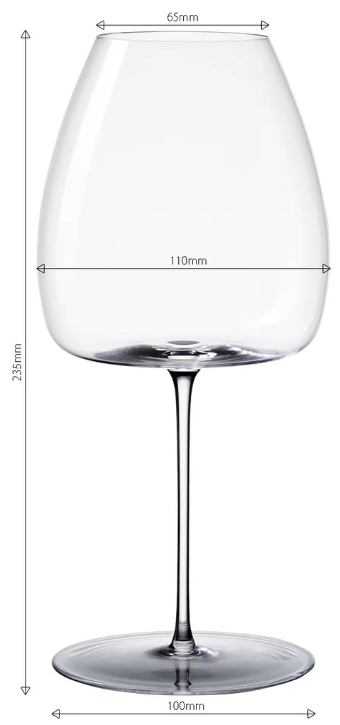 Poháre na červené víno 765 ml set 2 ks – Green Wave Platinum Line Lunsaol II - 322902