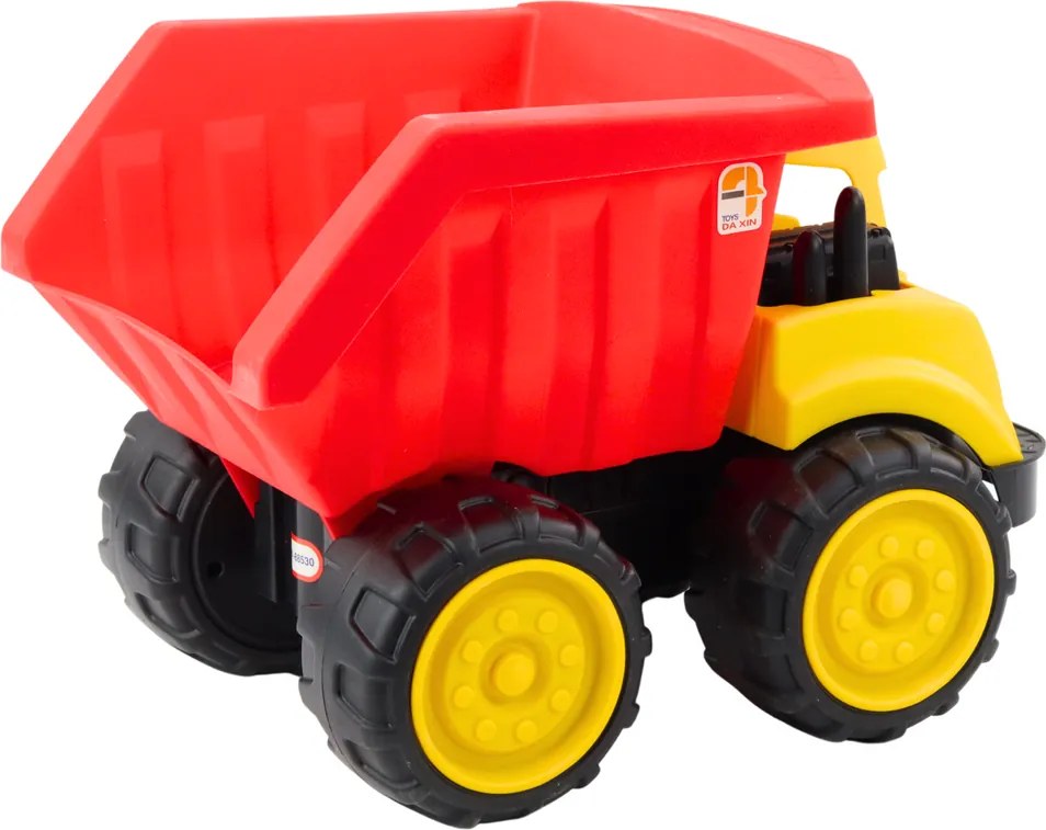 LEAN Toys Veľký detský sklápač na piesok Stavebné vozidlo červeno-žlté
