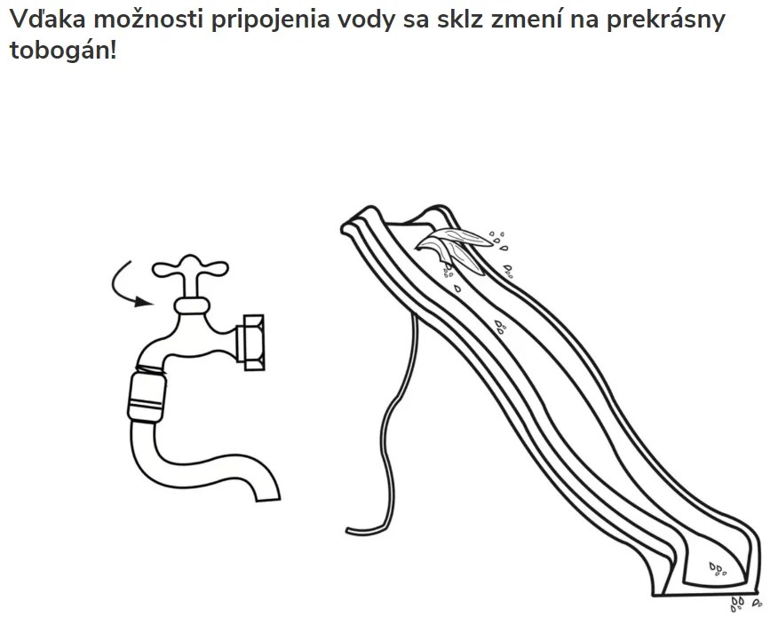 KBT Šmykľavka pre deti 3m - žltá TG 039787