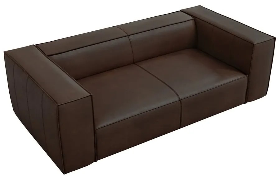 Tmavohnedá kožená pohovka 212 cm Madame - Windsor &amp; Co Sofas