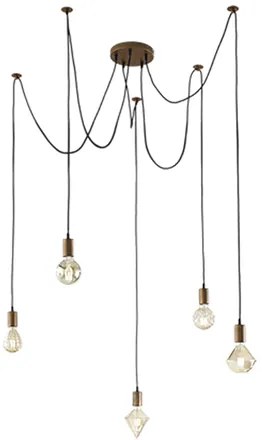 Závesné osvetlenie Trio Cord meď 310100562