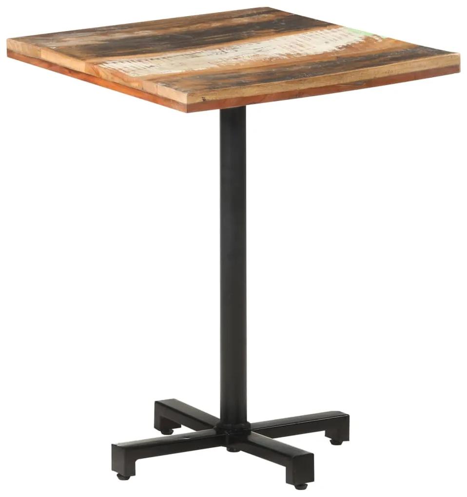 vidaXL Bistro stolík štvorcový 60x60x75 cm masívne recyklované drevo