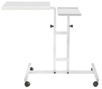 Polohovateľný stôl GLEN 87x67 cm biela