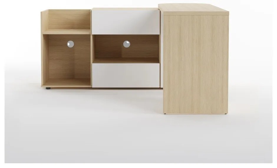 Pracovný stôl s doskou v dubovom dekore 48x159 cm Tango – TemaHome