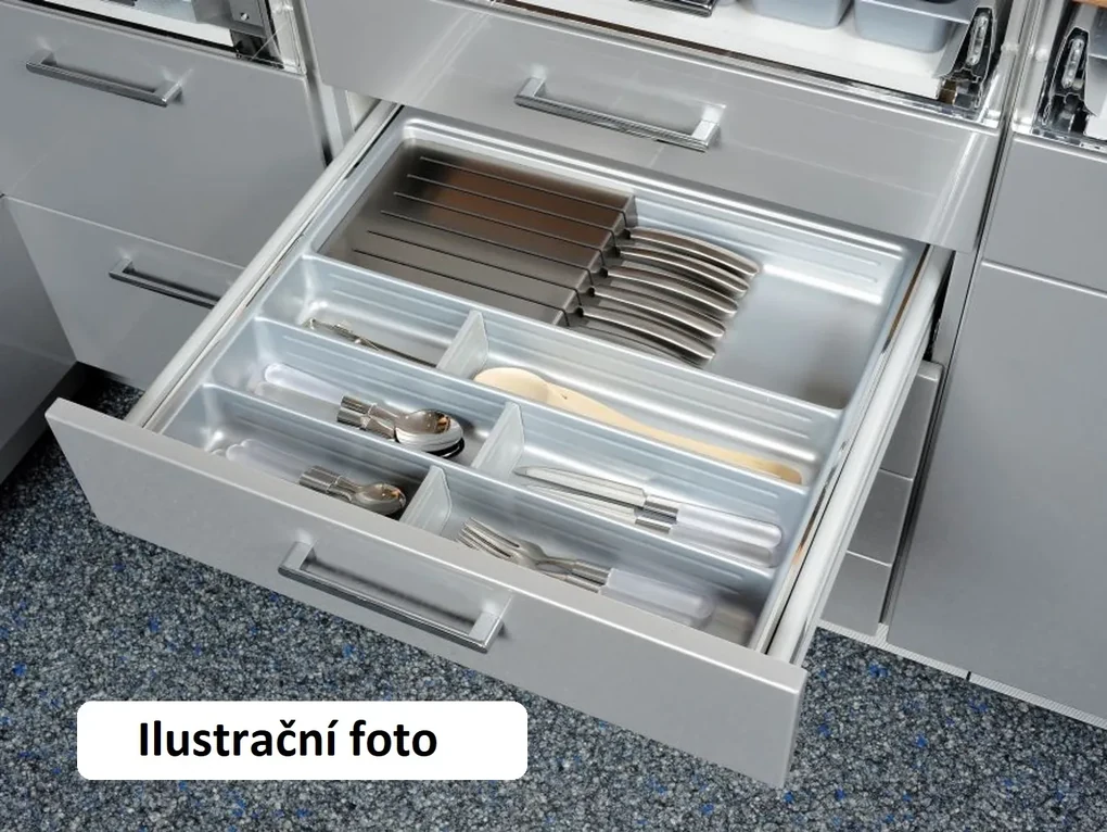 Agoform Príborník Scoop II 70 640 x 490 mm stríbrný