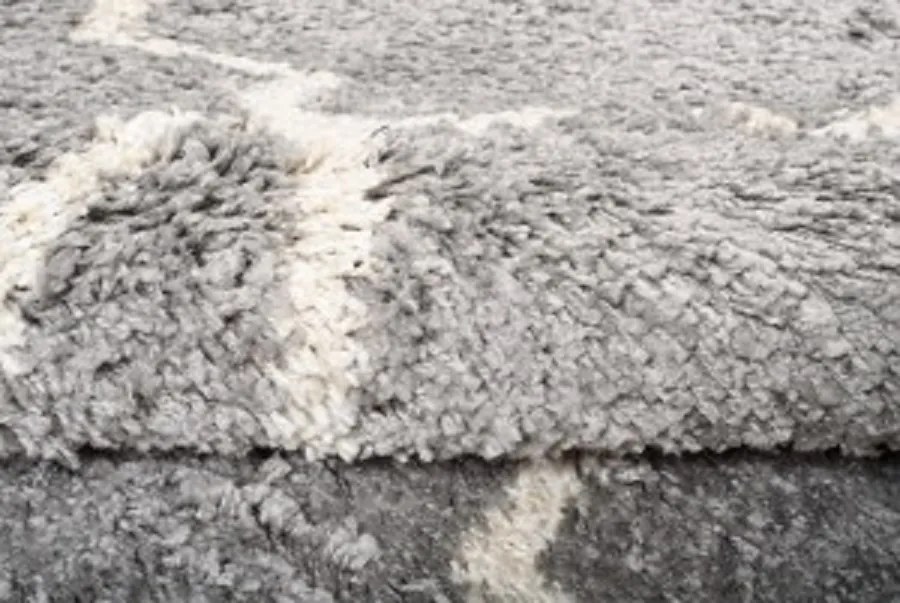 TA Koberec L227C TMAVOSIVÉ/BÉŽOVÉ BOHO KOLESO