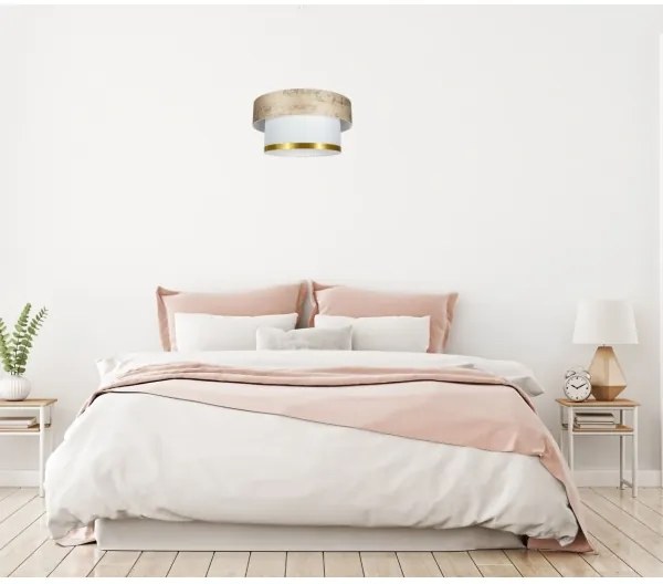 Luster na lanku RESSA 1xE27/60W/230V zlatá