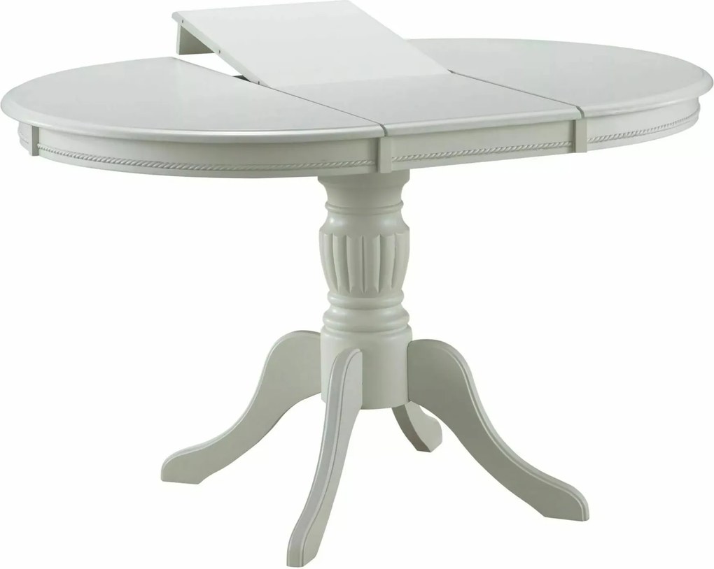 Jedálenský rozkladací stôl Olivia 106/141 cm biely
