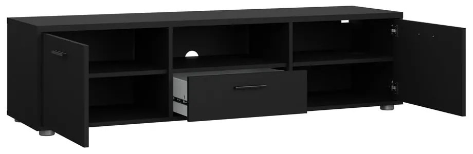 Čierny TV stolík 147x38 cm Media – Tvilum