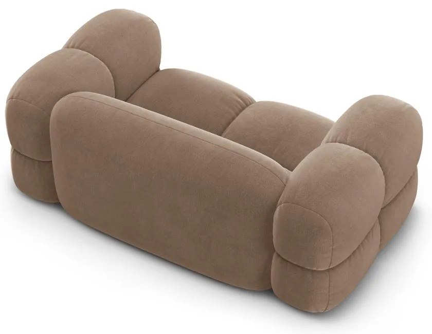 Hnedá zamatová pohovka 180 cm Loretto – Cosmopolitan Design