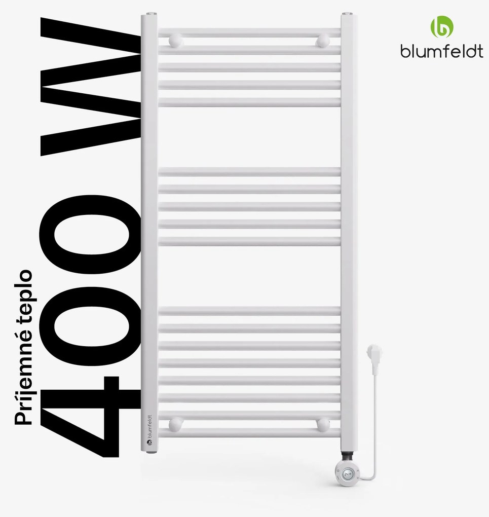 Blumfeldt Harrison Smart, elektrický radiátor, 50 x 100 cm, 400 W, aplikácia, 3 ohrievače uterákov