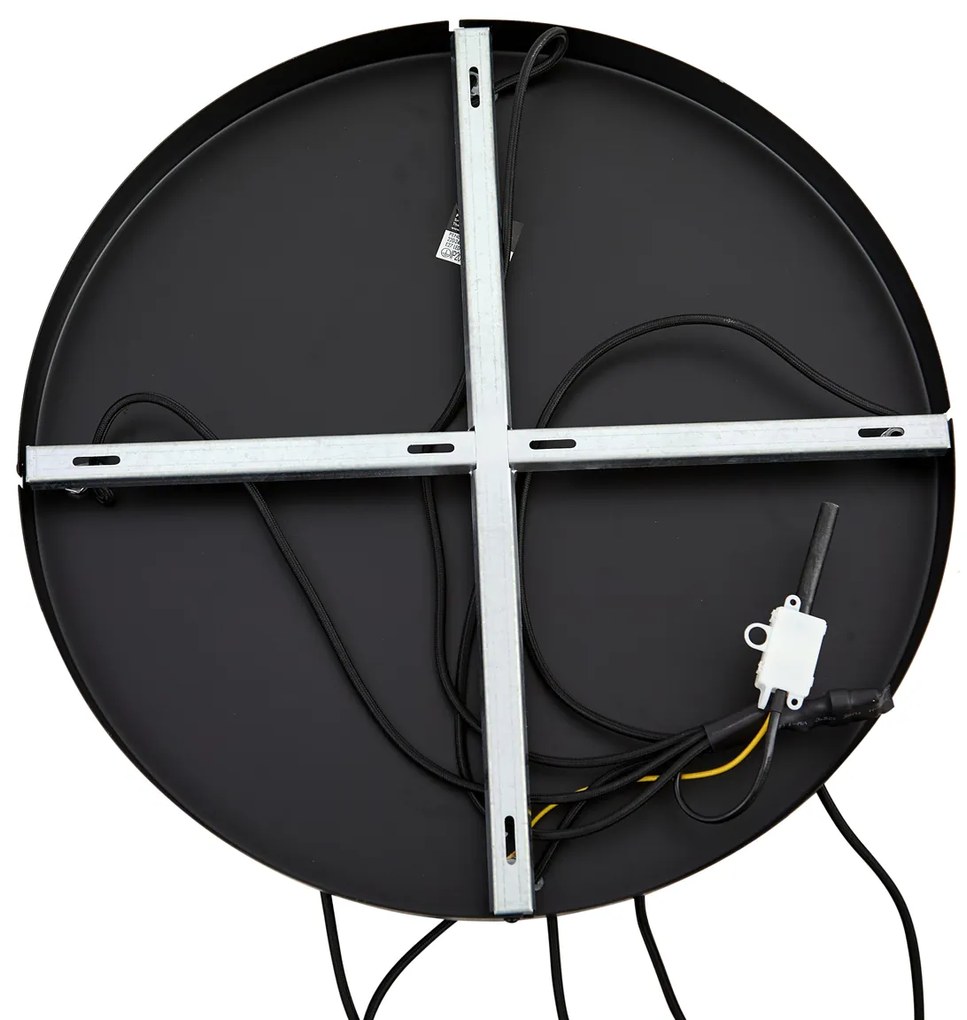 Hotelová elegantná závesná lampa čierna a zlatá so zeleným sklom 5-svetiel - Zuzanna