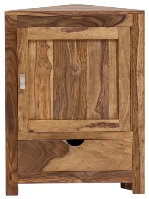 furniture-nabytek.cz - Masivní koupelnová skříňka Lagos z palisandru, lakovaná, hnědá – 60×32×80 cm