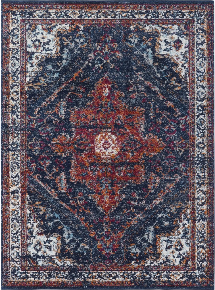 Nouristan - Hanse Home koberce AKCE: 80x150 cm Kusový koberec Lugar 104091 Midnight Blue - 80x150 cm