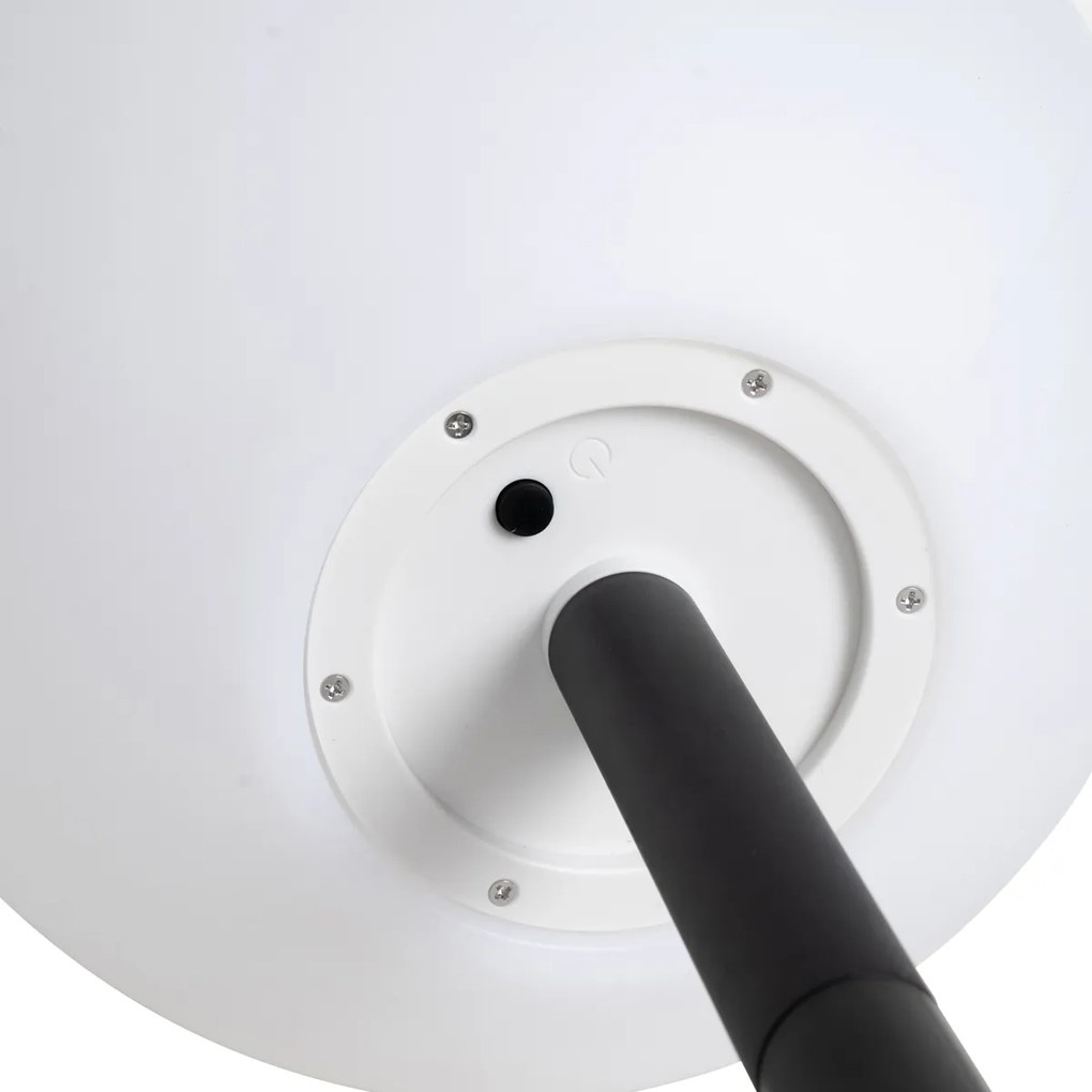 Vonkajšia lampa biela 30 cm vrátane LED IP44 solárna RGBW - Ludger